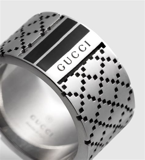 gucci diamantissima wide ring|Gucci Diamantissima Silver Wide Men's Ring .